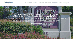 Desktop Screenshot of hickoryfarmapts.com